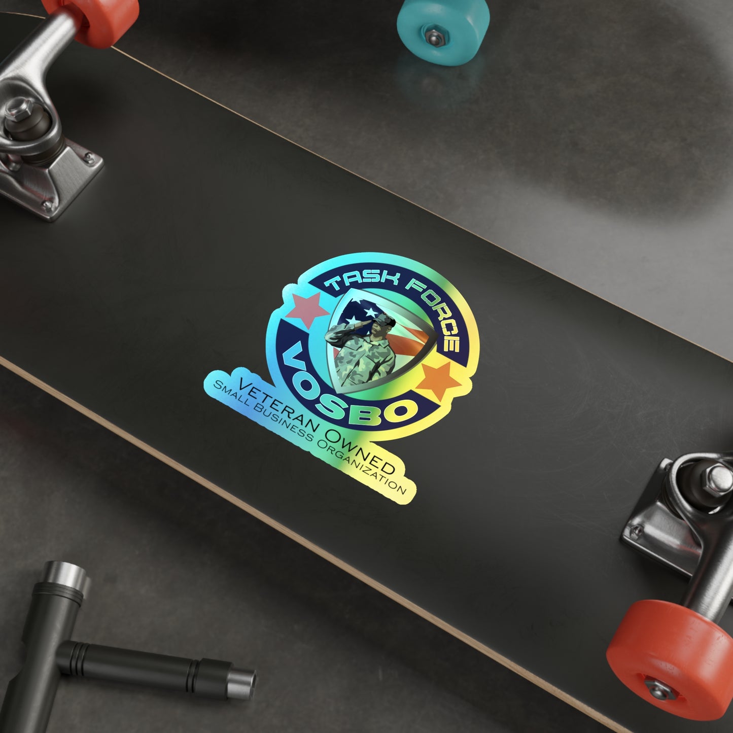 Task Force VOSBO Holographic Die-cut Sticker