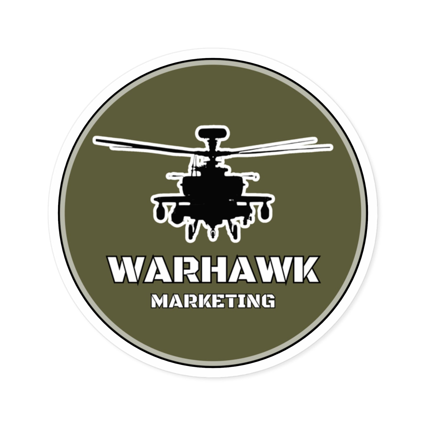 Warhawk Marketing Premium Vinyl Sticker – Unleash Your Patriotism!