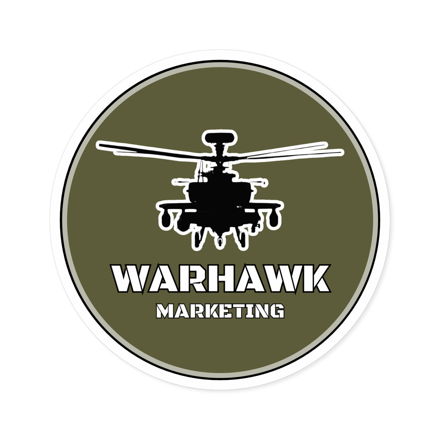 Warhawk Marketing Premium Vinyl Sticker – Unleash Your Patriotism!