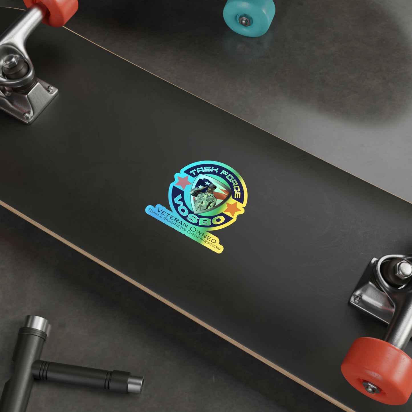 Task Force VOSBO Holographic Die-cut Sticker