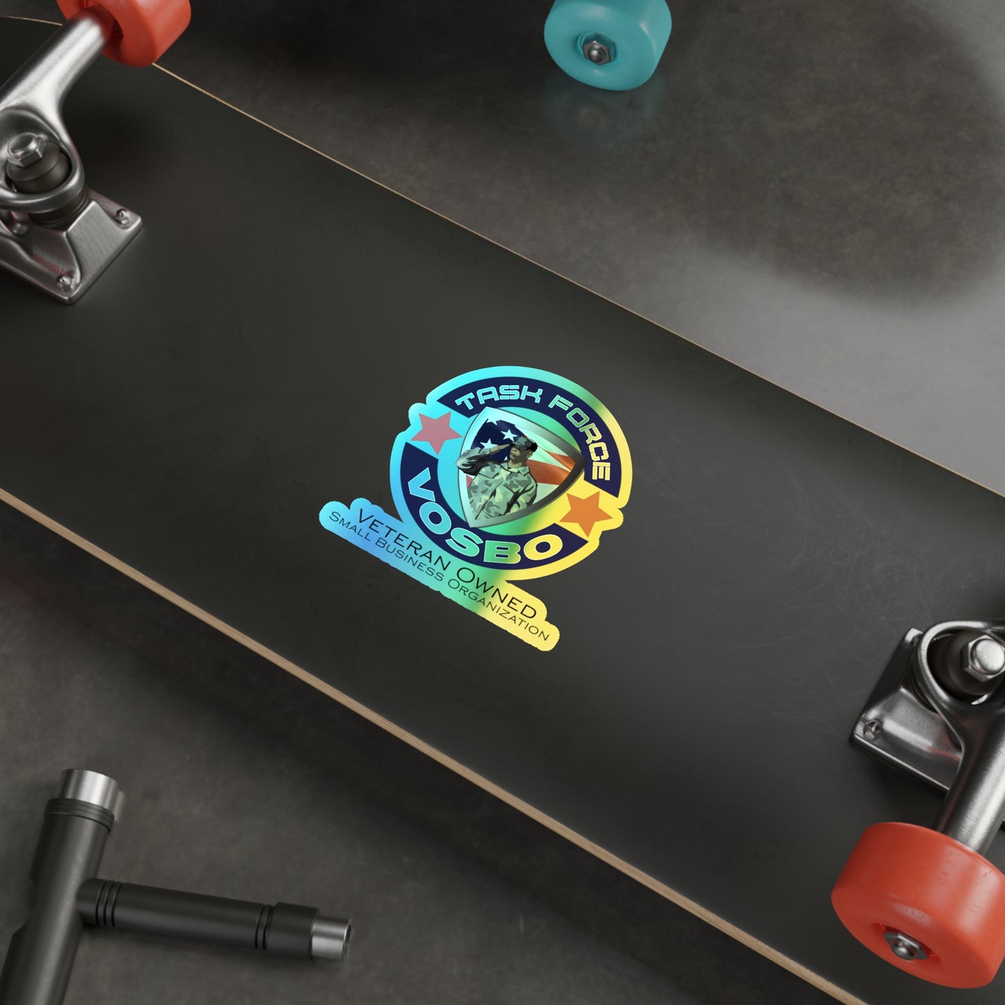Task Force VOSBO Holographic Die-cut Sticker
