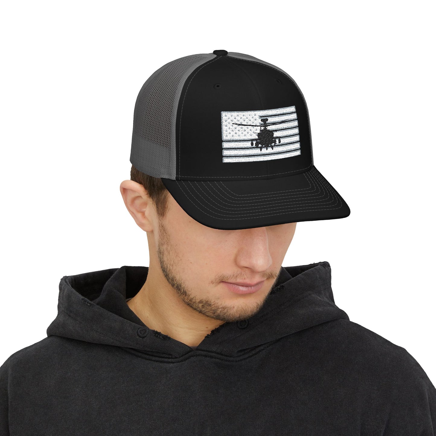 Patriot Hawk Embroidered Snapback Trucker Hat