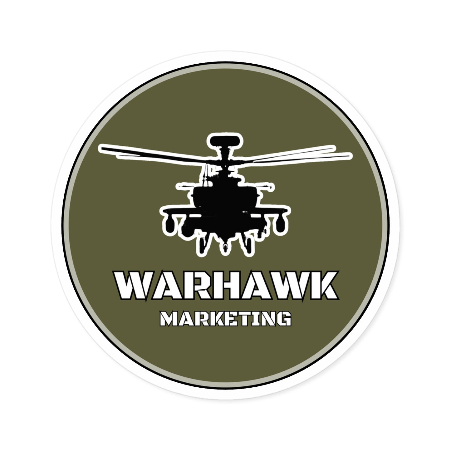 Warhawk Marketing Premium Vinyl Sticker – Unleash Your Patriotism!