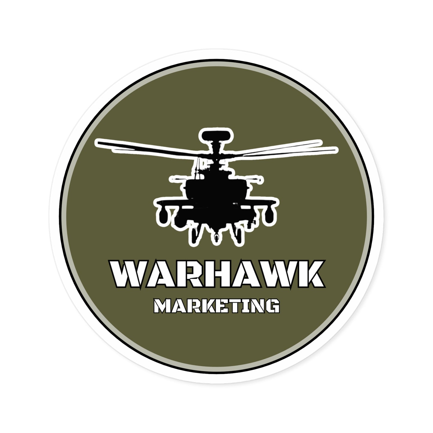 Warhawk Marketing Premium Vinyl Sticker – Unleash Your Patriotism!