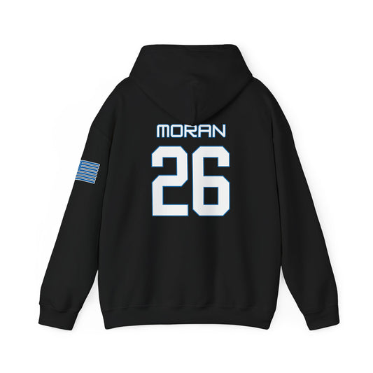 Moran 26 Numbered Hoodie — Custom Sports Jersey Style Pullover