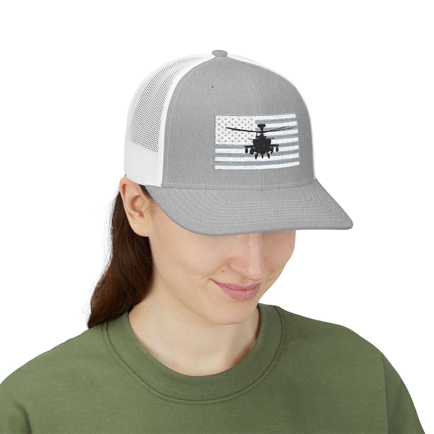Patriot Hawk Embroidered Snapback Trucker Hat