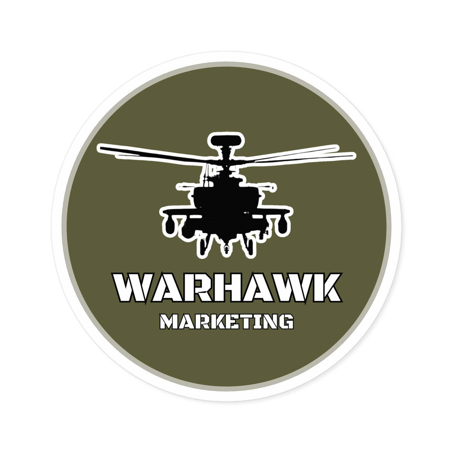 Warhawk Marketing Premium Vinyl Sticker – Unleash Your Patriotism!