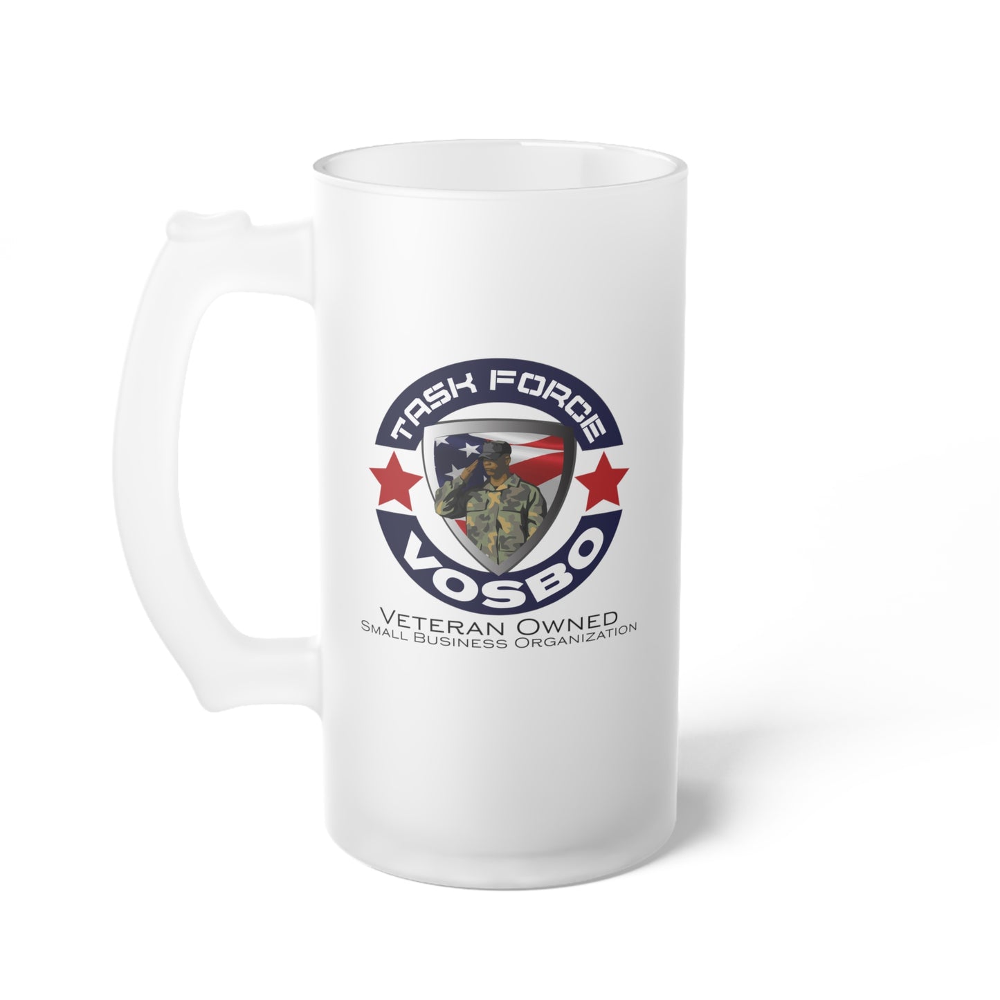 Task Force VOSBO Frosted Glass Beer Mug