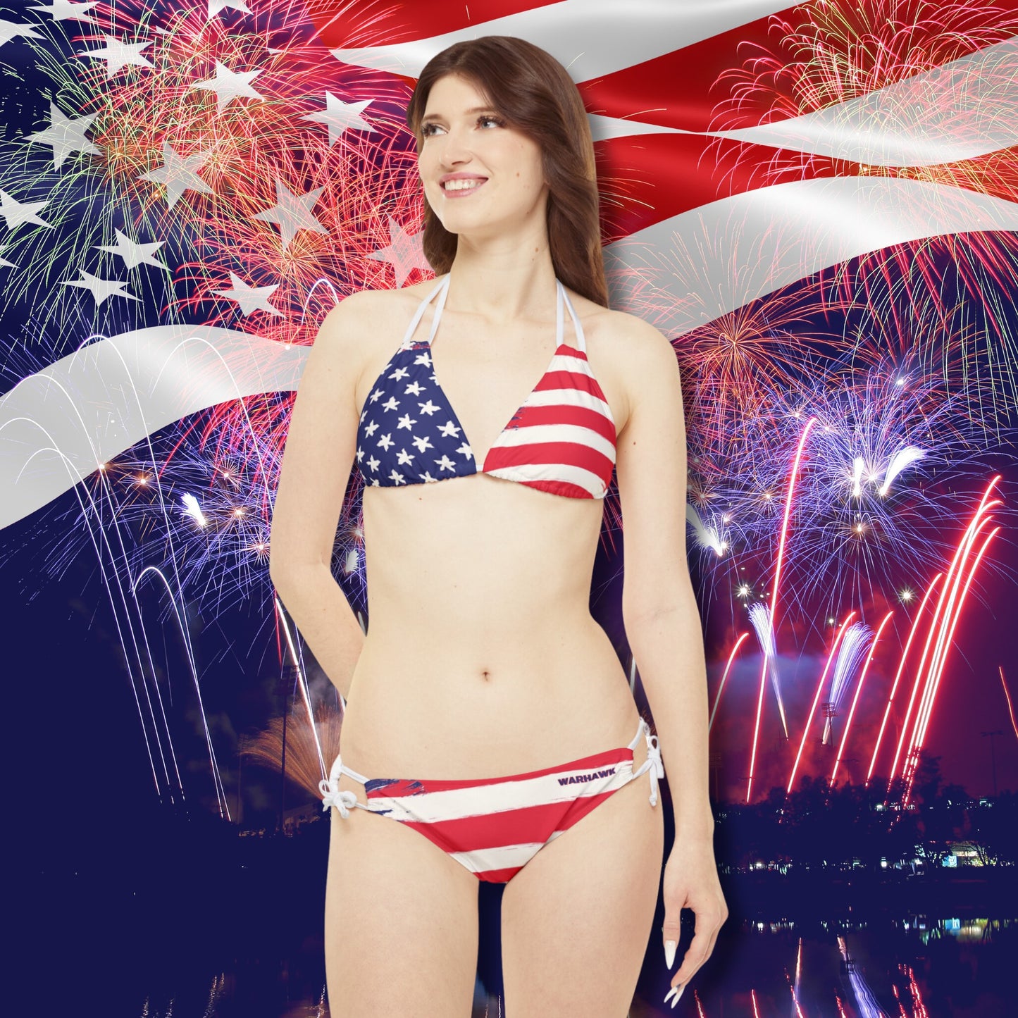 Stars & Stripes String Bikini (2 Piece Set)