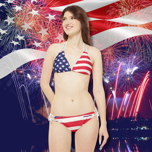 Stars & Stripes String Bikini (2 Piece Set)