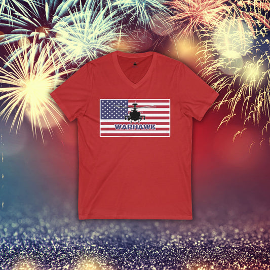 Womens "Merica" Short Sleeve V-Neck Tee