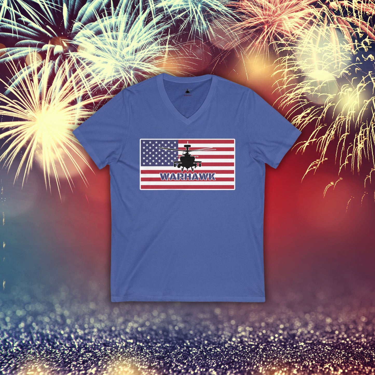 Womens "Merica" Short Sleeve V-Neck Tee